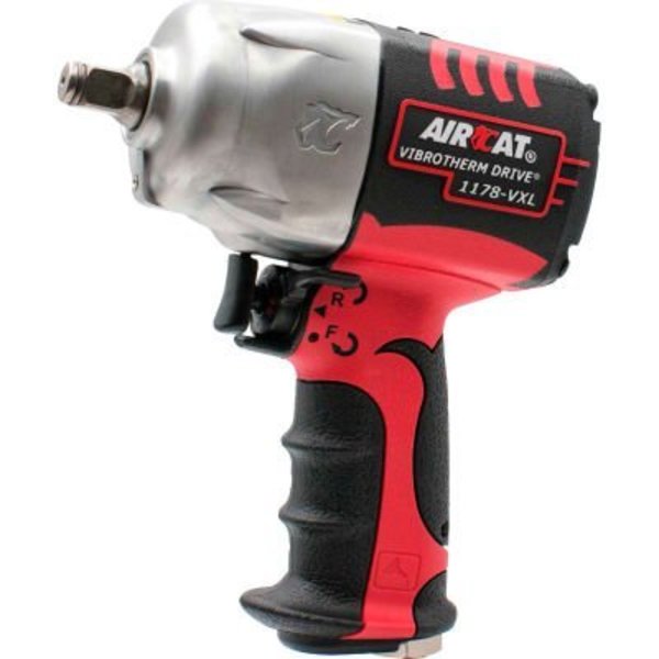 Florida Pneumatic Aircat Vibrotherm Air Impact Wrench, 1/2" Drive Size, 1300 Max Torque 1178-VXL